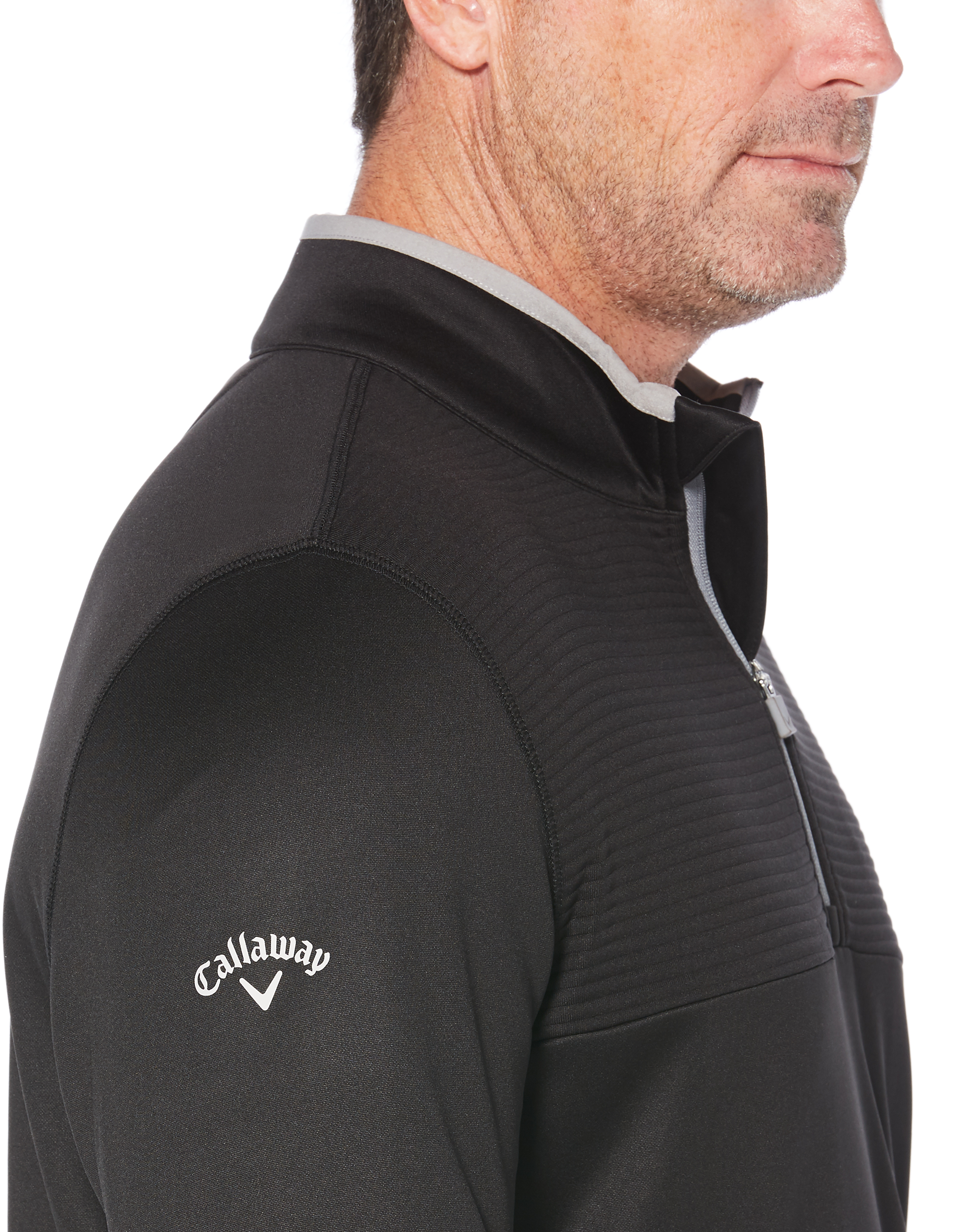 callaway men's fleece ottoman 1 4 zip pullover top