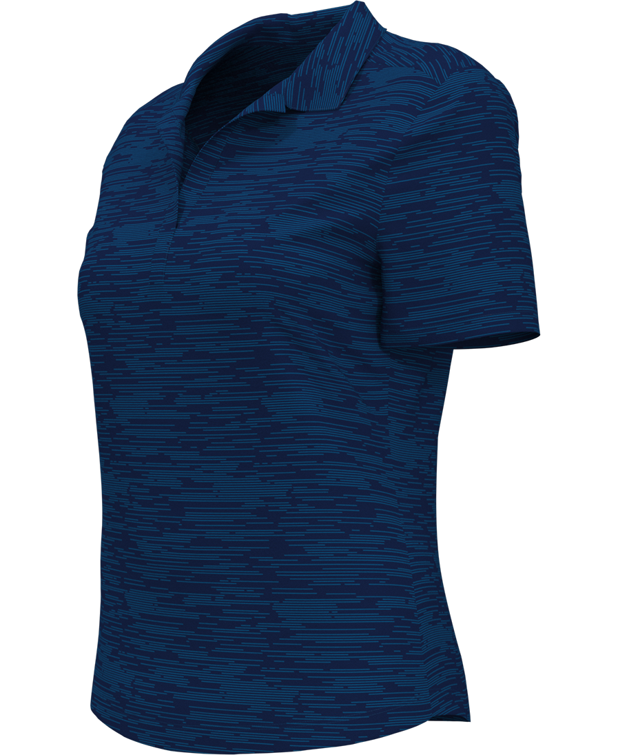 LADIES BROKEN STRIPE POLO