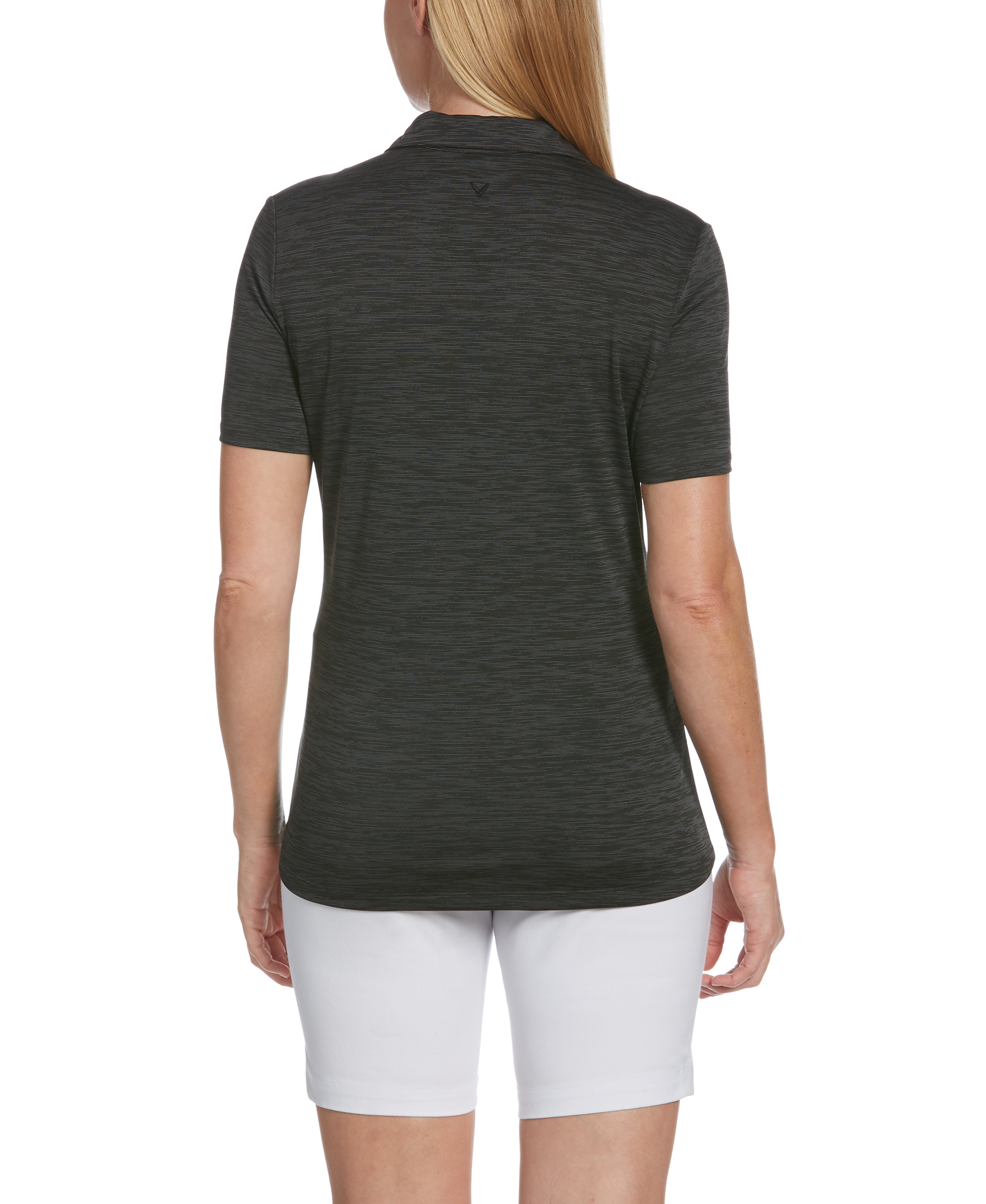 LADIES BROKEN STRIPE POLO