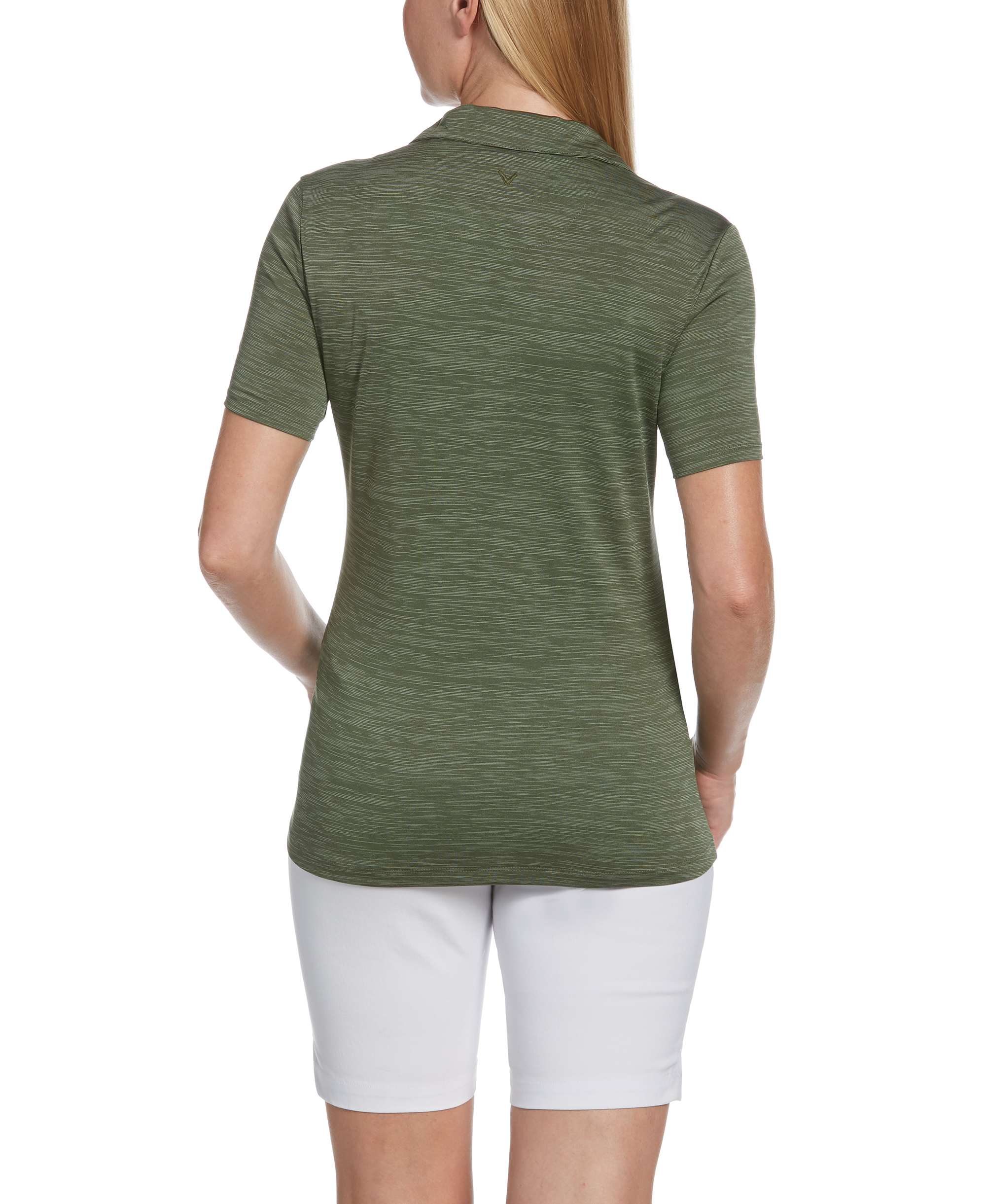 LADIES BROKEN STRIPE POLO