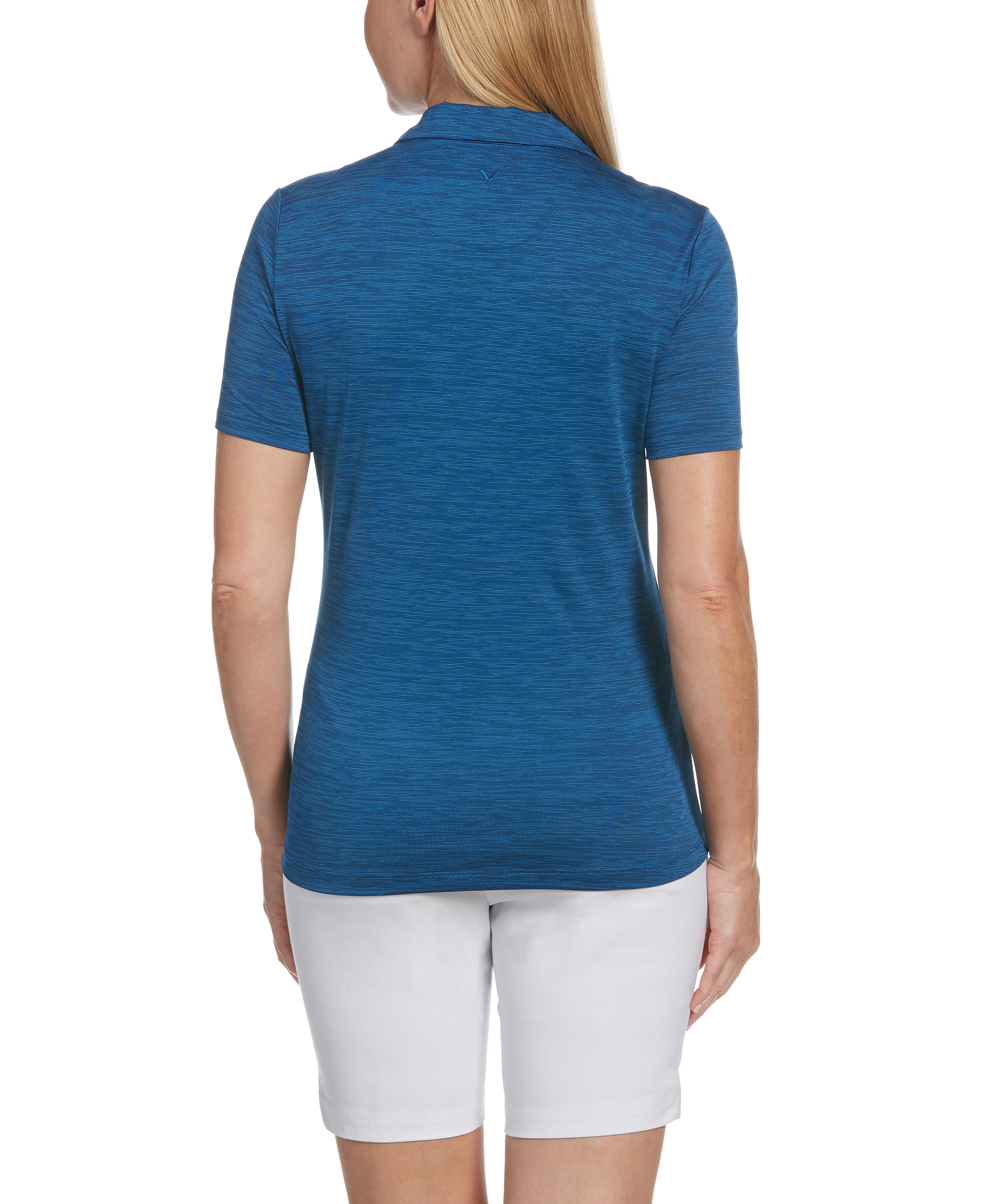 LADIES BROKEN STRIPE POLO